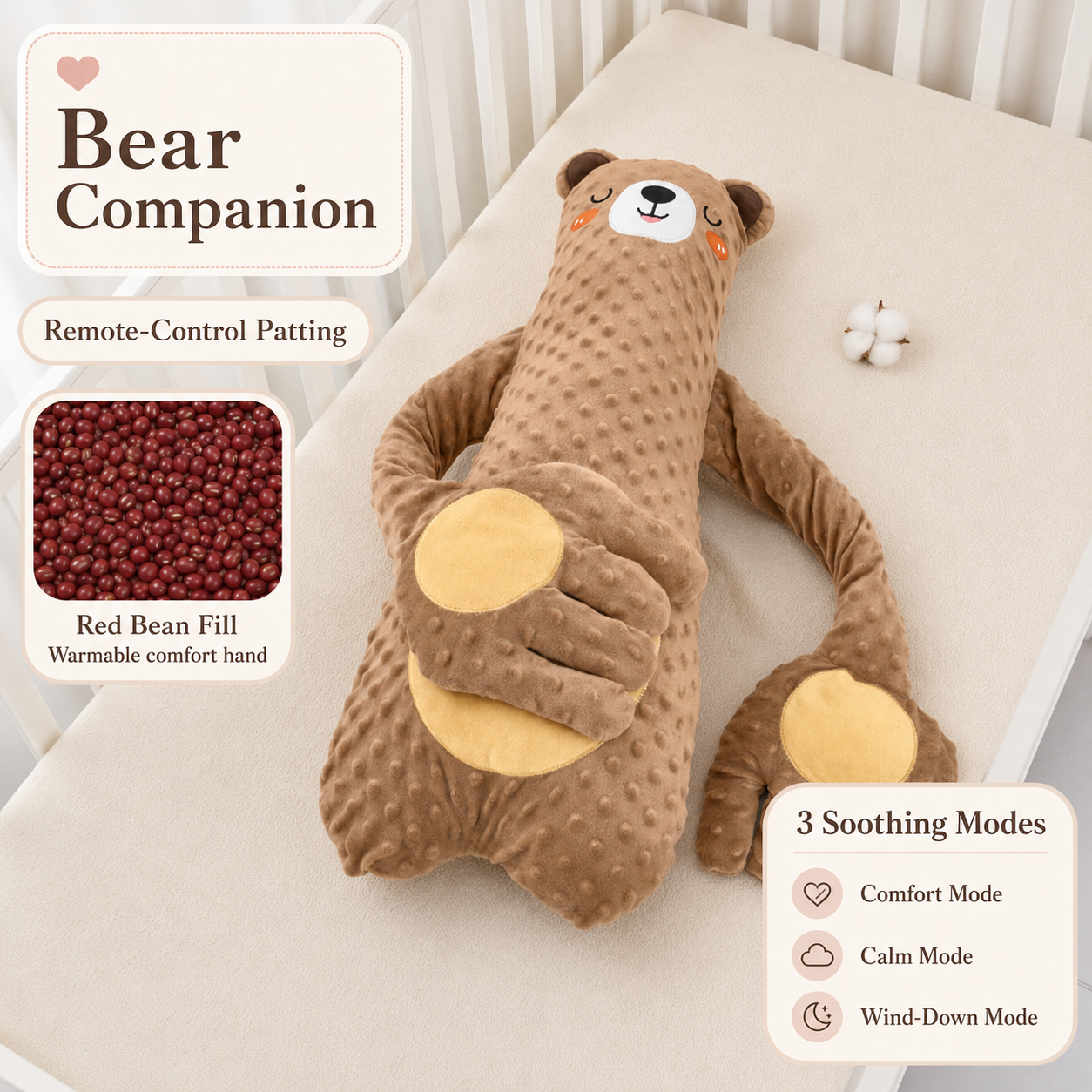 Bunny bow patting toy