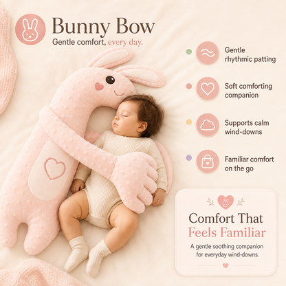 Bunny bow patting toy