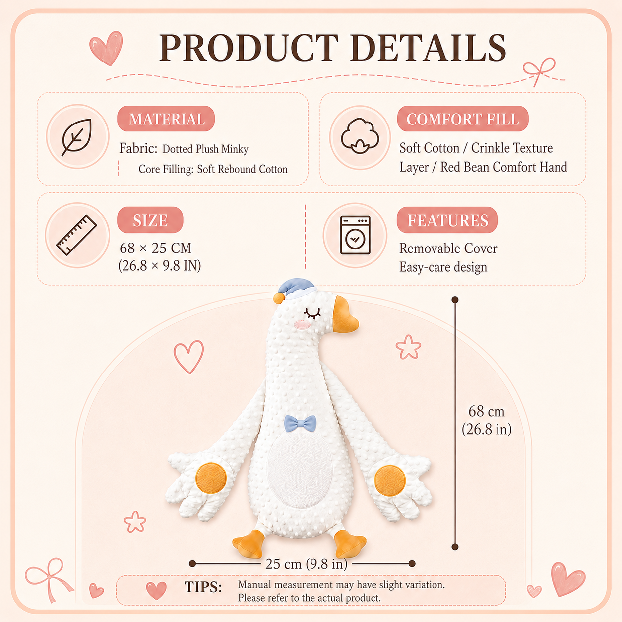 Bunny bow patting toy