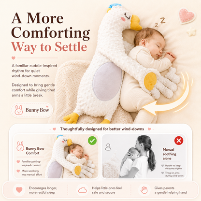 Bunny bow patting toy